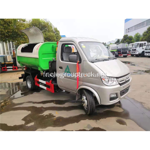 Camion à ordures à chargement arrière d&#39;une capacité de 3 tonnes